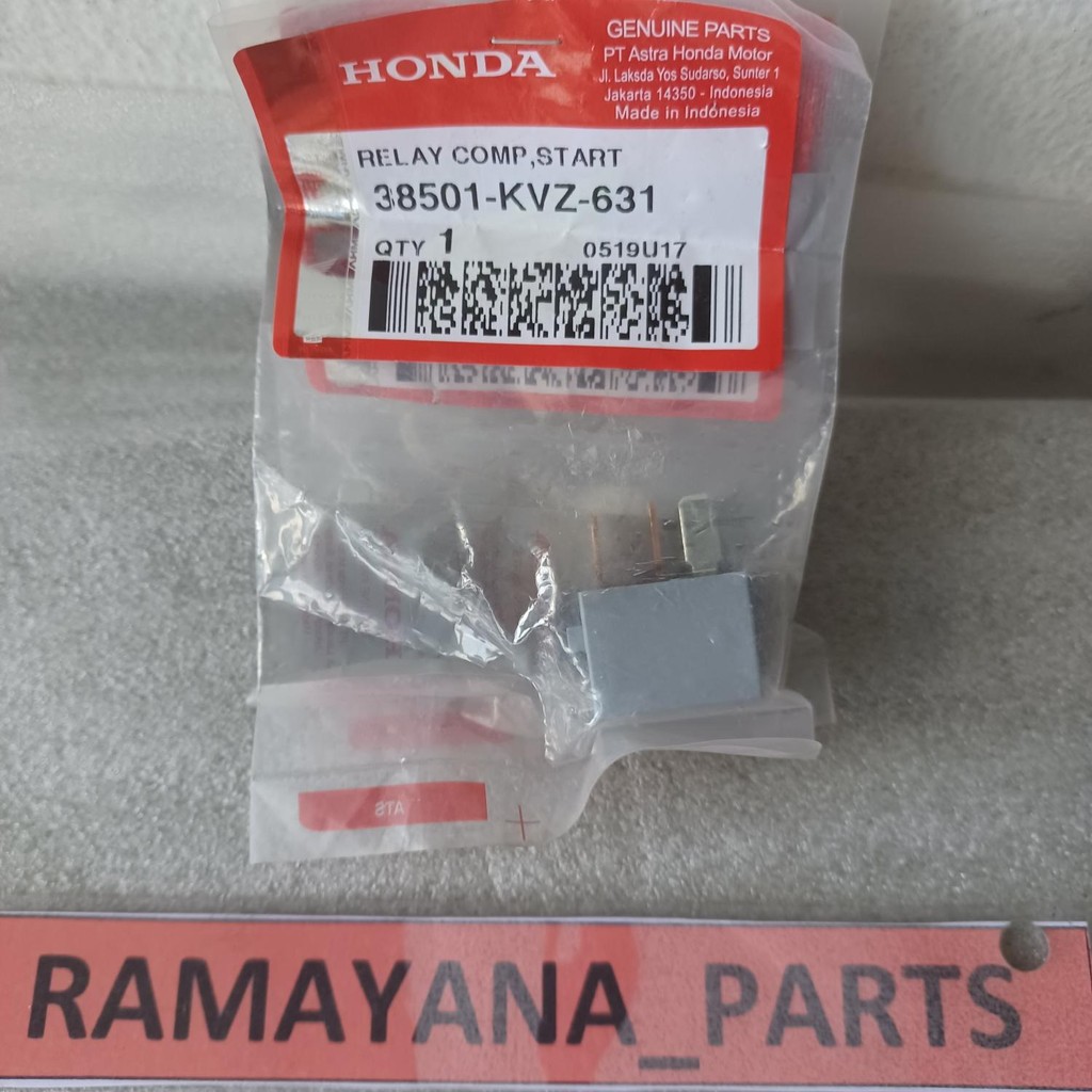 38501KVZ631 RELAY STARTER BEAT CB150 VERZA VARIO 150 ESP GTR