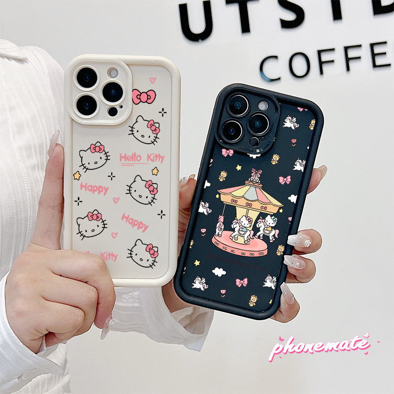 จัดส่งจากประเทศไทย Hello Kitty สี่ตัวบนพื้นหลังสีขาว for Samsung A55 5G A54 5G A53 5G  A15(4G 5