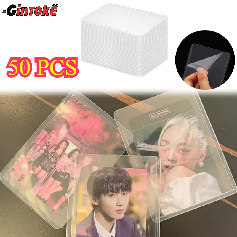 50 ชิ้นโปร่งใสการ์ด Protector Toploader / Pokemon Card Sleeve / Photocard Toploader / Pokemon Card P