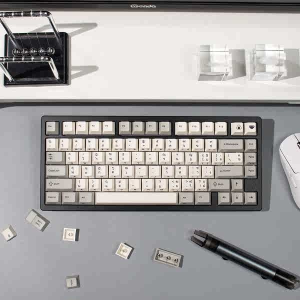 gmk keycap keycap ไทย sa keycap GG ภายนอก Retro แกะสลักด้านข้างเกาหลี/ไทย/ไต้หวัน Phonetic Mechanica