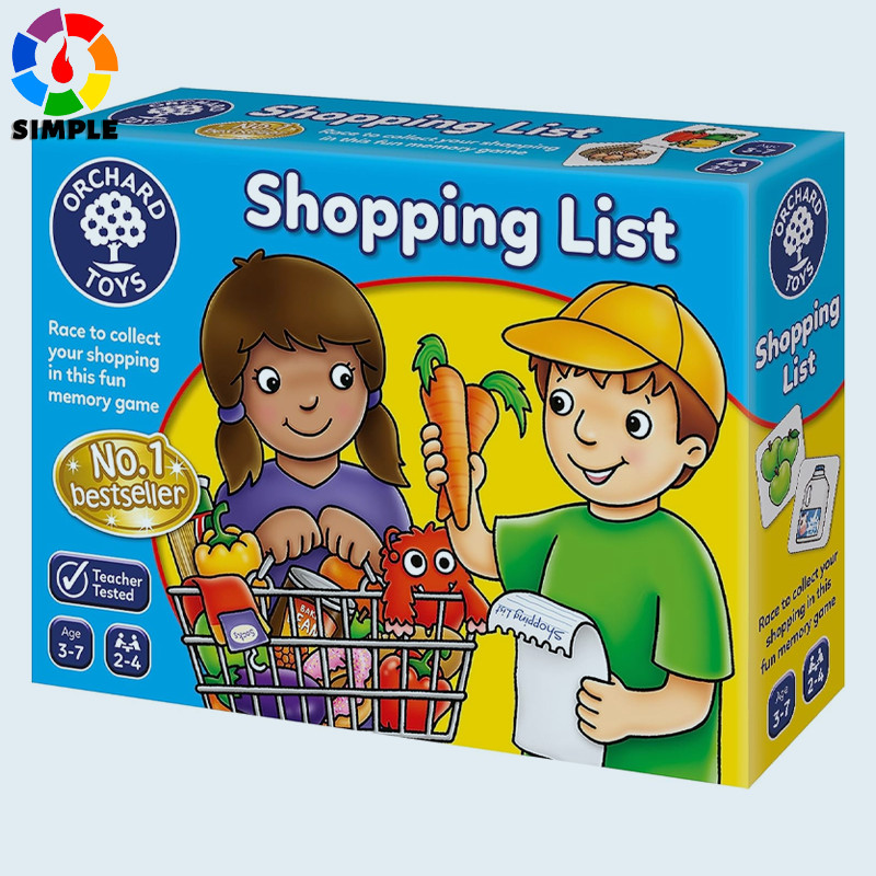 Orchard Toys Shopping List - Educational Memory Game - Age 3-7 - Perfect For Home Learning