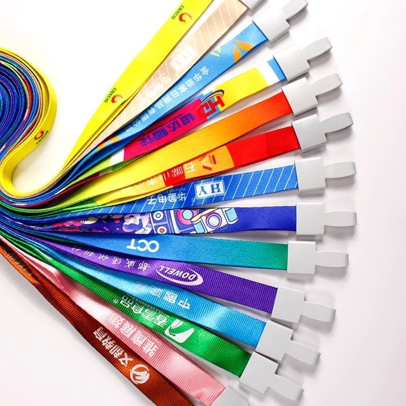 Work Permit Lanyard ที่กําหนดเองแขวนคอเชือกที่กําหนดเองป้ายสลิงเชือกทํางาน Permit Lanyard นิทรรศการก