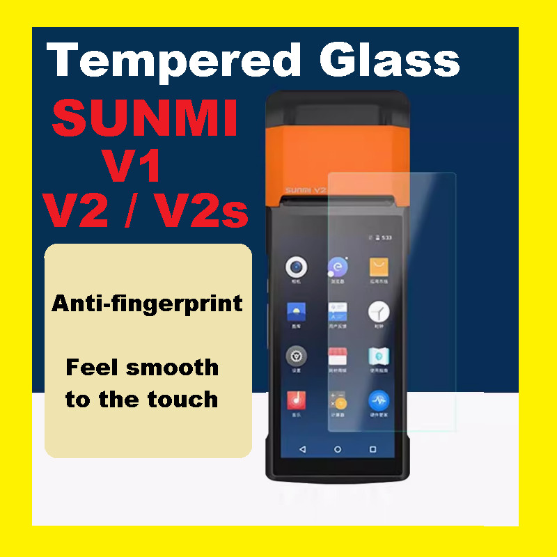 BM Sunmi V1/ P1/ V2 / V2s / P2 POS ระบบฟิล์มป้องกัน Nano Optics กระจกนิรภัย 1 ชิ้น