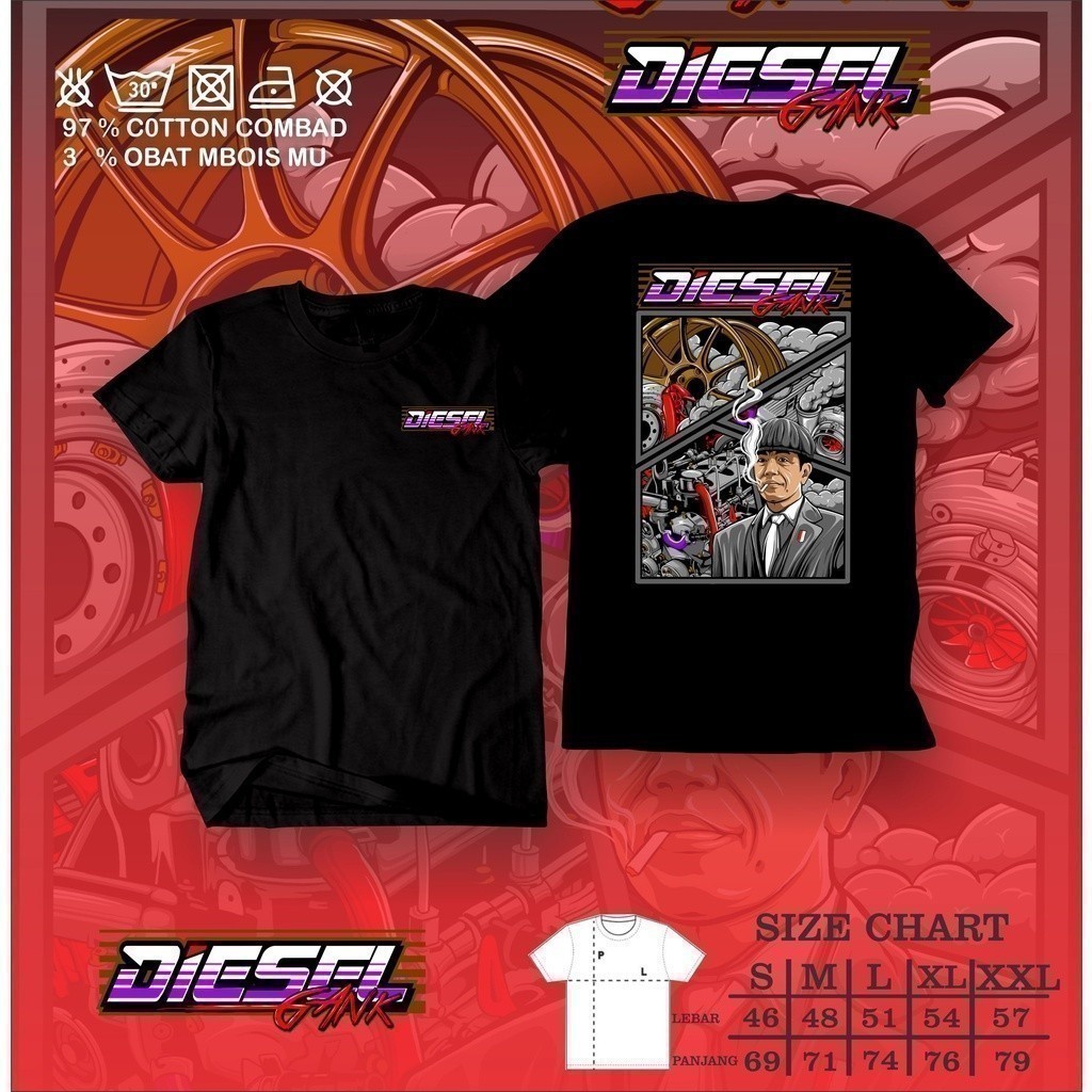 แฟชั่น T 2025 เสื้อ Diesel Gank Diesel เสื้อยืด Jmd Power Diesel เสื้อยืด Best Vol 2