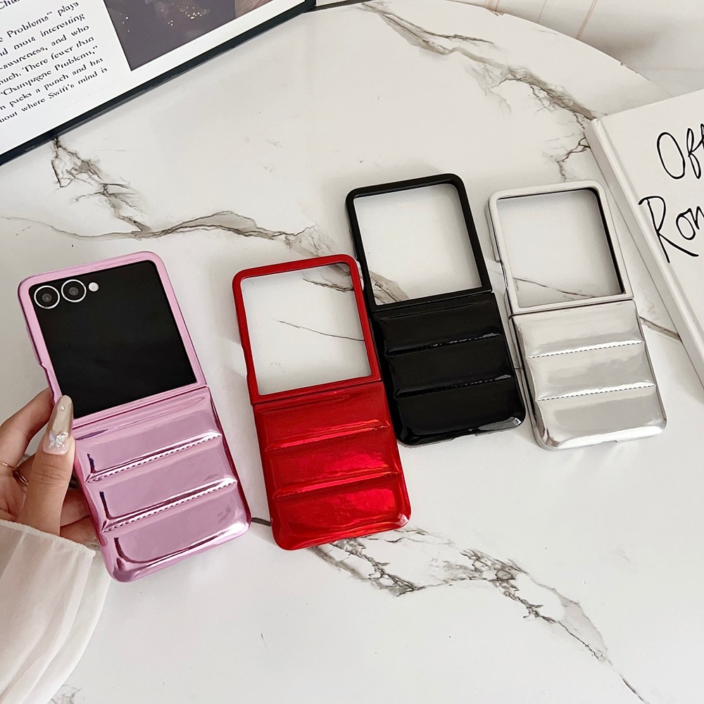 กันกระแทก Anti-DROP แฟชั่นออกแบบกรณี Flip5 Flip6 Flip7FE สีสันสําหรับ Samsung Galaxy Z Flip 7 6 5 4 3 7FE พรีเมี่ยมเคสโทรศัพท์