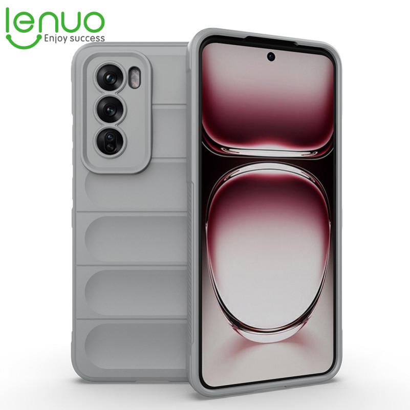 Lenuo เคสโทรศัพท์ ออปโป้รีโน่ OPPO Reno 13F 12F 13 12 11 10 Pro 11F F 5G ซิลิโคนกันกระแทกป้องกันหน้าแปลน Case