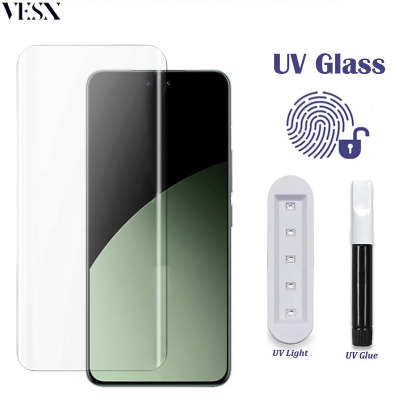 ฟิล์มกระจกกาว UV รุ่นใหม่ล่าสุด แบบจอโค้ง Xiaomi 14 Civi 3 2 1s 4G 5G 2024