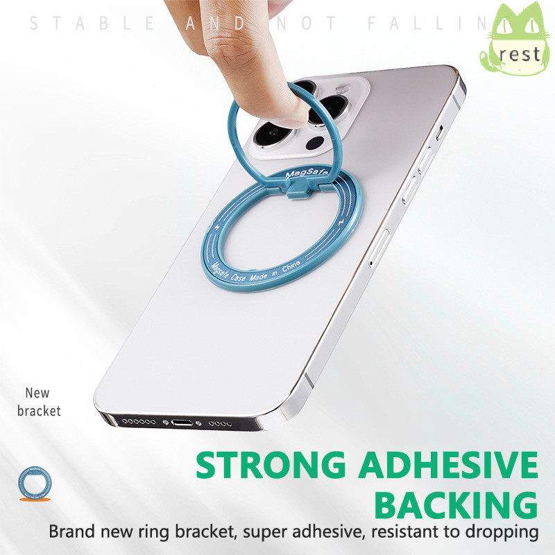 [RE] สําหรับโทรศัพท์ MagSafe ที่วางแหวนนิ้วแม่เหล็กสําหรับ Iphone 12 13 Pro Max Mini แม่เหล็กขาตั้งโทรศัพท์ Grip Mount อุปกรณ์เสริมสมาร์ทโฟน TH