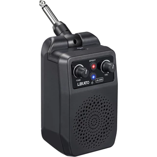 Lekato JA-05G เครื่องขยายเสียงกีตาร์ขนาดเล็ก 5W แอมป์บลูทูธแบบชาร์จไฟได้พร้อมเอฟเฟกต์ในตัว 4 ที่สะอาด/บิดเบือน/ Overdrive/ Reverb สําหรับกีตาร์ไฟฟ้า