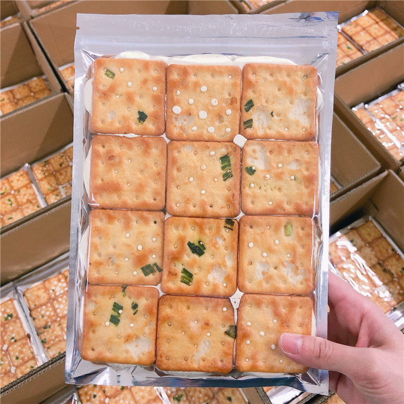 185g Chive Beef Biscuits Handmade Nougat Sandwich Soda Biscuits