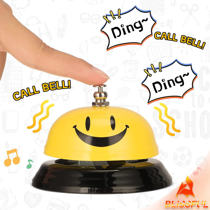 B.F ระฆัง “Ding” กระดิ่ง ไลฟ์สด กระดิ่งร้านอาหาร ระฆังยิ้ม bell