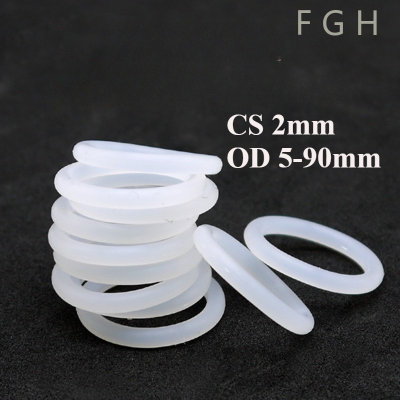 [FGH-y] โอริง ORing O-ring ยางโอริง เกรดอาหาร ยางซิลิโคน เลือกขนาดได้ (OD5-70mm * CS2mm)
