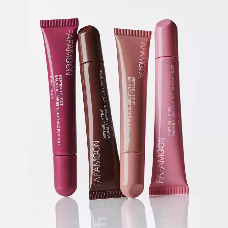 Fafamoon 10ml ลิปกลอสให้ความชุ่มชื้นแฟชั่น Lip Glaze แต่งหน้าลิปกลอส Non-sticky Clear Lip Gloss Rhode สไตล์เดียวกัน