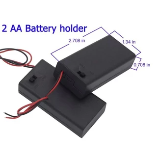 2/3/4/8 Slot AAA / AA Battery Holder ON/Off Switch and 9V รางถ่าน ที่ใส่ถ่าน จัดส่งจากไทย ส่งไวมาก