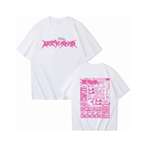 เสื้อยืด Kpop Stray Kids 2024 Maxident Rock-Star เสื้อยืด Felix Hyunjin Bangchan  เสื้อยืดบอยแบนด์ T-SHIRT