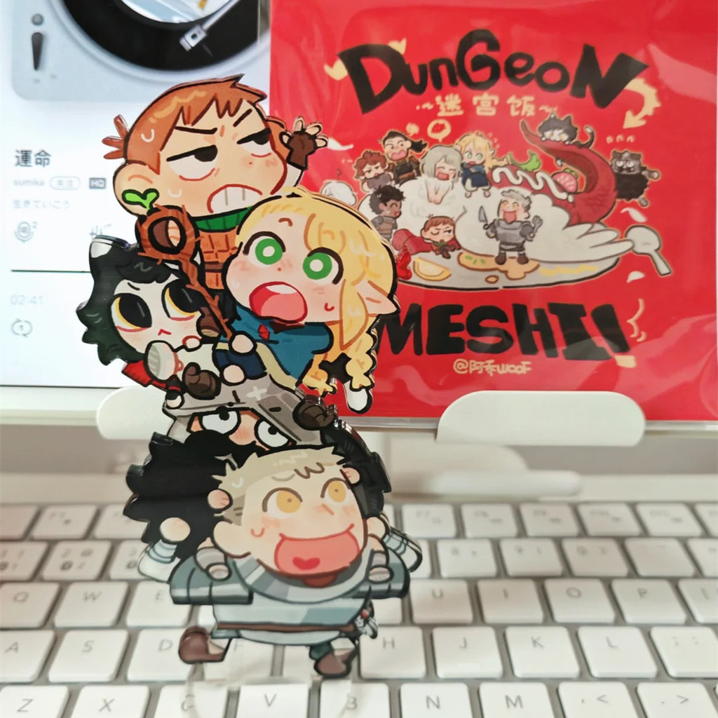 Dungeon Meshi ขาตั้งอะคริลิค Laius Marsilla รูปจอแสดงผลอะนิเมะคอลเลกชันสินค้าตกแต่งโต๊ะเครื่องประดับอร่อยใน Dungeon ของขวัญ