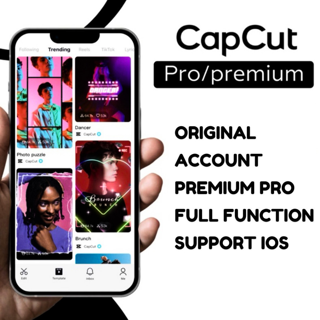 CAPCUT PRO PRE FOR ALL DEVICES ORIGINAL APP I0