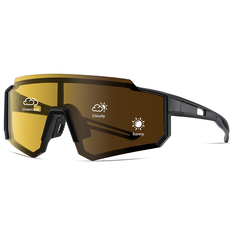 Cyxus แว่นตากันแดดแบบโพลาไรซ์แบบโฟโตโครมิก Monoblock ออกแบบกีฬา Unisex น้ําหนักเ