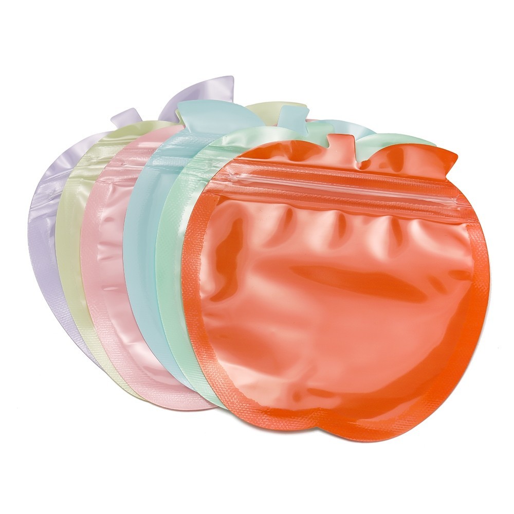St. kunkka 10 ชิ้นสารต้านอนุมูลอิสระถุงพลาสติก Ziplock Macaron สี PE ถุงบรรจุภัณฑ์ Apple สําหรับบรรจุภัณฑ์การจัดเก็บเครื่องประดับ
