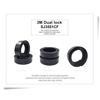 3m Dual Lock ตัวยึดแบบขยายได้ SJ3551CF เทปกาวเห็ดสีดําพร้อมเทปสํารองอะคริลิคประเภท 400,1 ในกว้าง