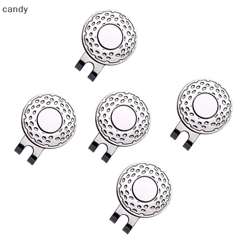 Ndy golf Ball Mark พร้อมคลิปหมวกกอล์ฟ Magnetic Outdoor Alloy อุปกรณ์มาร์คเกอร์กอล์ฟ N