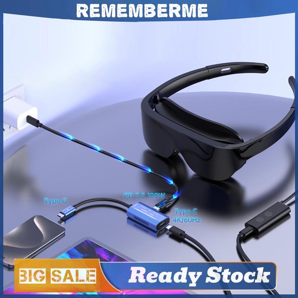 อะแดปเตอร์ที่รองรับ USB-C เป็น HDMI 4K @ 60Hz สําหรับ XREAL/Rokid Air Switch/Steam Deck