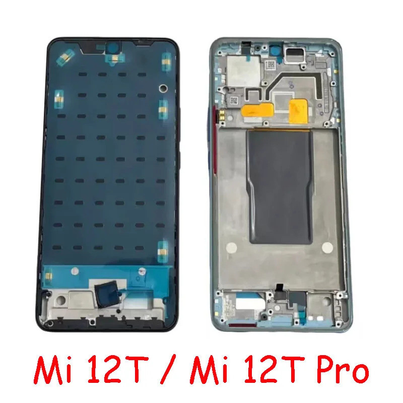 คุณภาพสูงกรอบกลางสําหรับ Xiaomi Mi 12T Mi 12T Pro กรอบด้านหน้าที่อยู่อาศัย Bezel Replacement อะไหล่