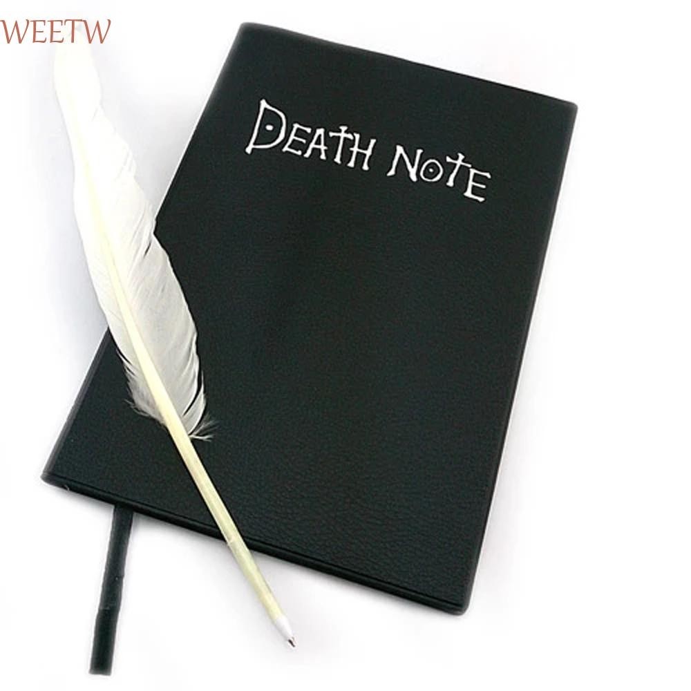 Weekw Death Note Notebook โรงเรียนบทบาทเล่นอะนิเมะไดอารี่การ์ตูน Feather ปากกา