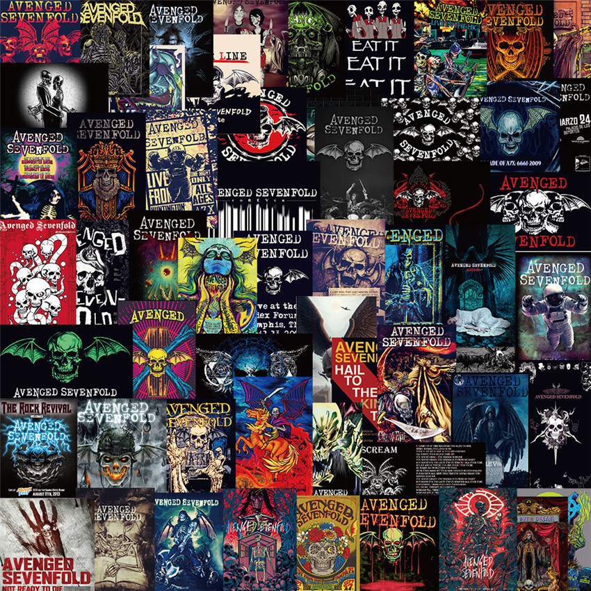 100ชิ้น/เซ็ต ❉ Avenged Sevenfold Series A สติ๊กเกอร์โปสเตอร์ขนาดเล็ก ❉ Diy แฟชั่นสติ๊กเกอร์ Doodle กันน้ํา