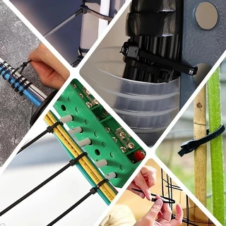 ใหม่ สายรัดสายไฟ ไนล่อน อเนกประสงค์ ปรับได้ DIY รัดแน่น ใช้งานสะดวก ส่งจากไทย