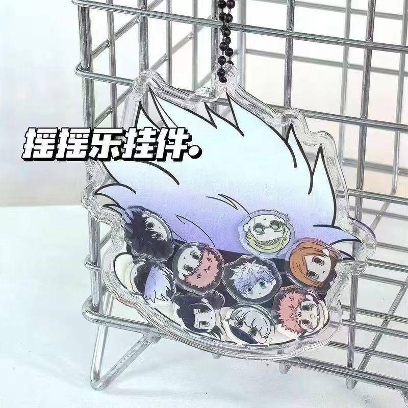 2025 อะนิเมะ Jujutsu Kaisen พวงกุญแจ Satoru Gojou Megumi Fushiguro Yuuji Itadori Suguru Getou Kento Nanami Toge Inumaki กระเป๋าพวงกุญแจอะคริลิค Pendent พวงกุญแจสําหรับเพื่อนของขวัญ