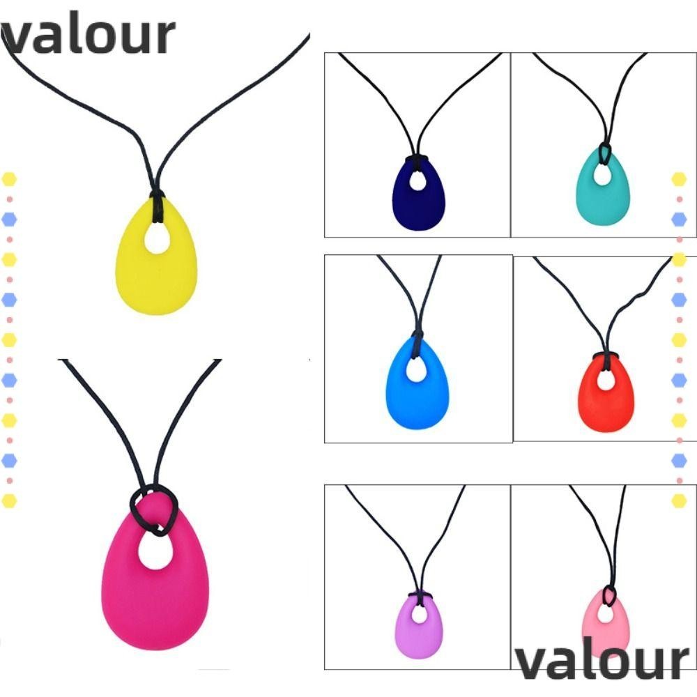 Valour สร้อยคอยางกัด เคี้ยวได้ ของขวัญสําหรับเด็กทารก ป้องกันออทิสติก ADHD