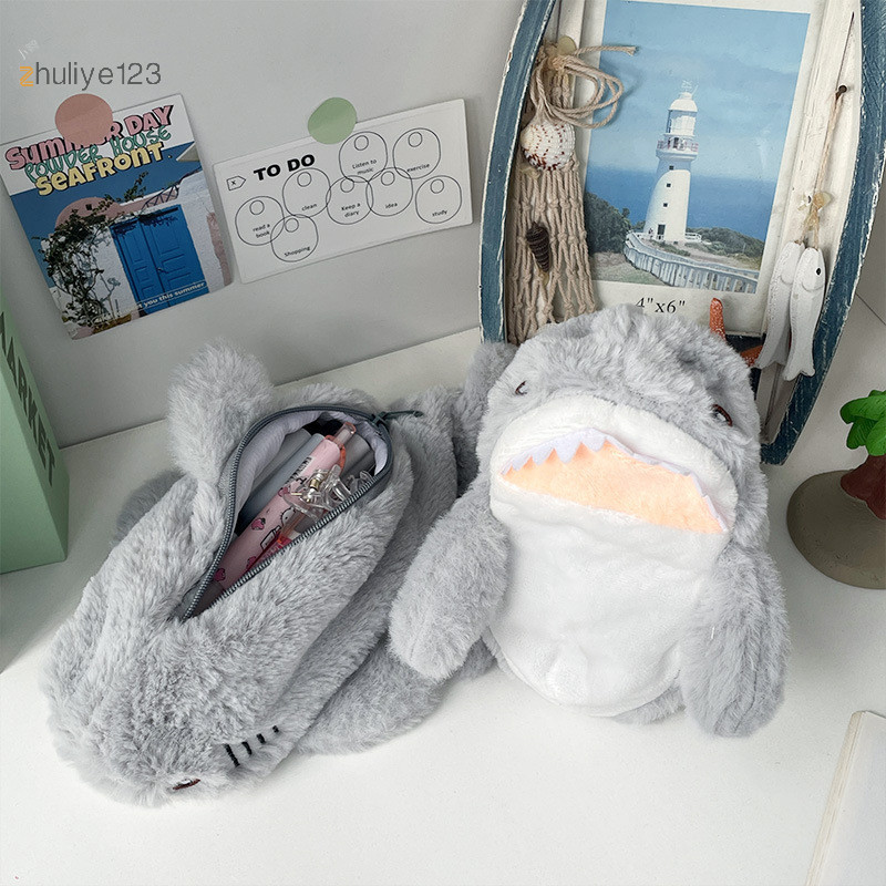 <จูลี่เย่123>น่ารักตุ๊กตามหาสมุทรกรณีดินสอกระเป๋าเครื่องสําอางแบบพกพาความจุขนาดใหญ่ปากกากระเป๋าเครื่องเขียนกล่องเก็บโรงเรียนอุปกรณ์สํา - รูปที่ 2