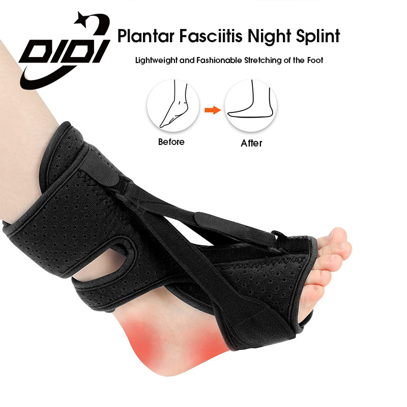 Didi 1PCS Plantar Fasciitis Night Splint, Plantar Fasciitis Relief Brace 3 สายรัดปรับได้ Plantar Fas