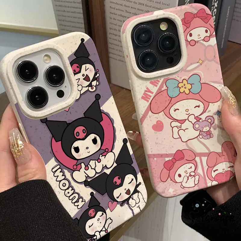 เคสรักของคุโรมิเมโลดี้เข้ากันได้กับ IPhone 11 13 XR 15 7Plus 8Plus 14 12 Pro Max 6s 6 Plus XS X MAX ปกอ่อน