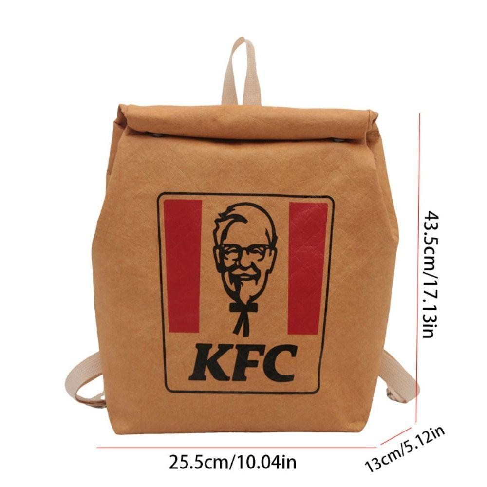 Jeremy1 กระเป๋าเป้สะพายหลังของ McDonald, กระเป๋าถือ Letter DuPont Paper Bag, การ์ตูนแบบพกพากันน้ํา Starbucks Nylon Bag Travel