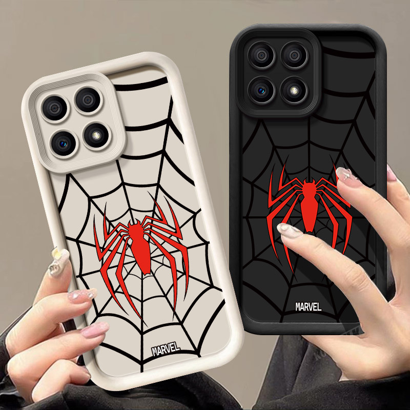 อะนิเมะสําหรับ Honor X6B X7B X8B X9B X6A X6C X7A X8A X9A Spider Web รูปแบบซิลิโคนอ่อนนุ่มปลอกโทรศัพท