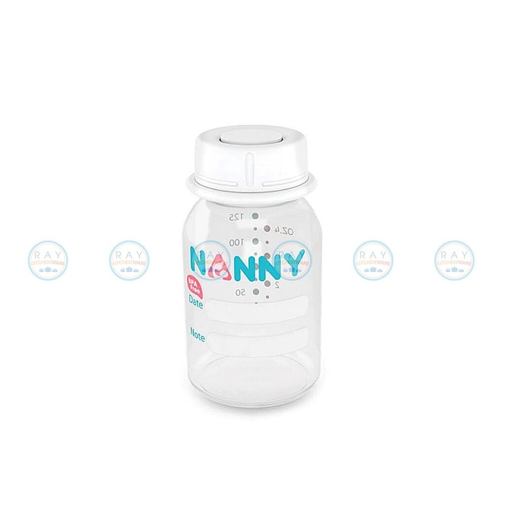 Nanny ขวดเก็บน้ำนม 4 ออนซ์ (125 มล) 6 ขวด พร้อมถาด S6-2202 แนนนี่ ขวดเก็บน้ำนมแม่ ขวดใส่นม Breast Milk Storage Bottles ราคา ถูกที่สุด ดีลบีเคเค แกลเลอรีภาพที่ 4