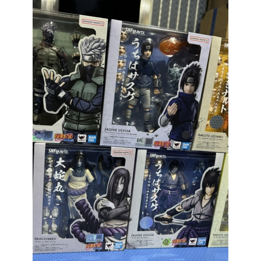 Bandai SHFiguarts Naruto Sasuke Kakashi Orochimaru Action Figure