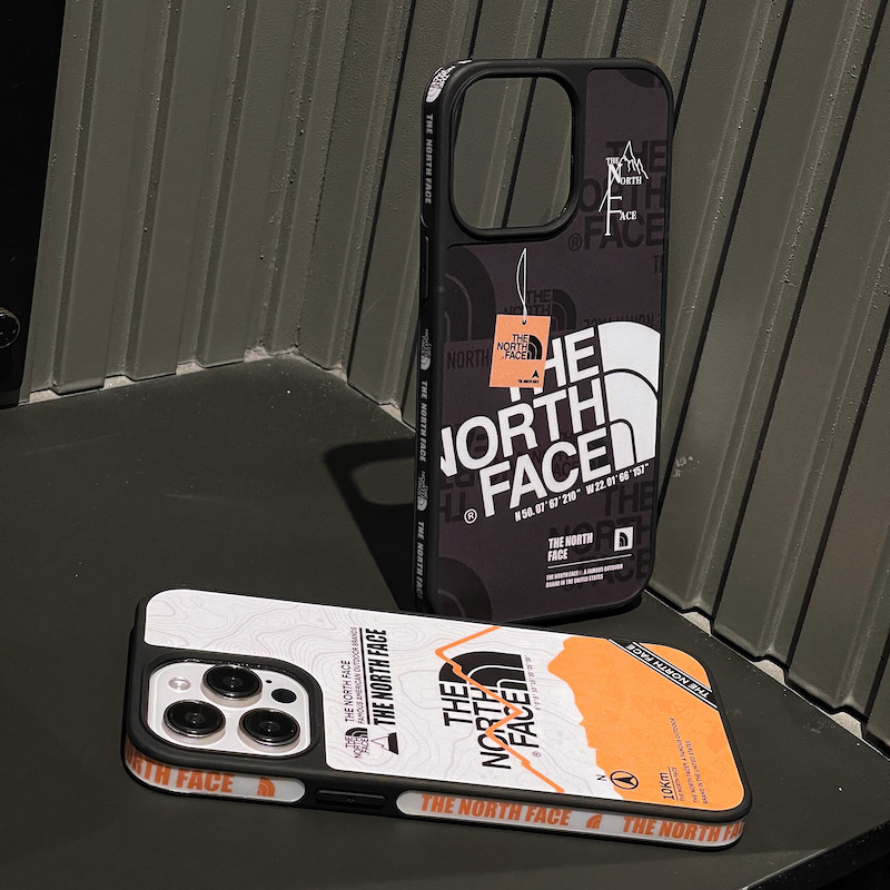 Sports Brand The North Face Phone Case for iPhone 16 15 14 13 12 Pro Max , 4-Side Pattern IMD