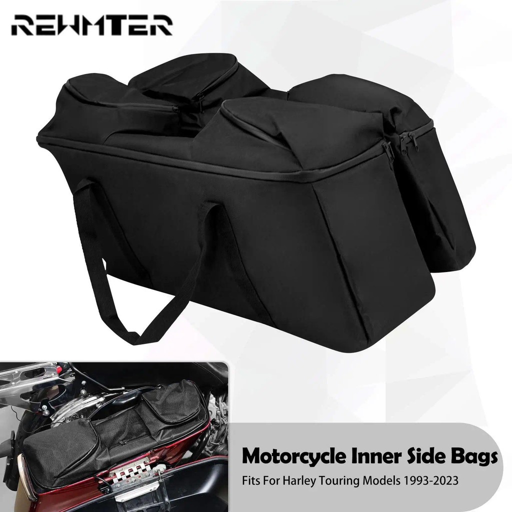 รถจักรยานยนต์ด้านในหางอานกระเป๋ากระเป๋าด้านข้าง Saddlebag Liner Tour Pack สําหรับ Harley สําหรับ Touring