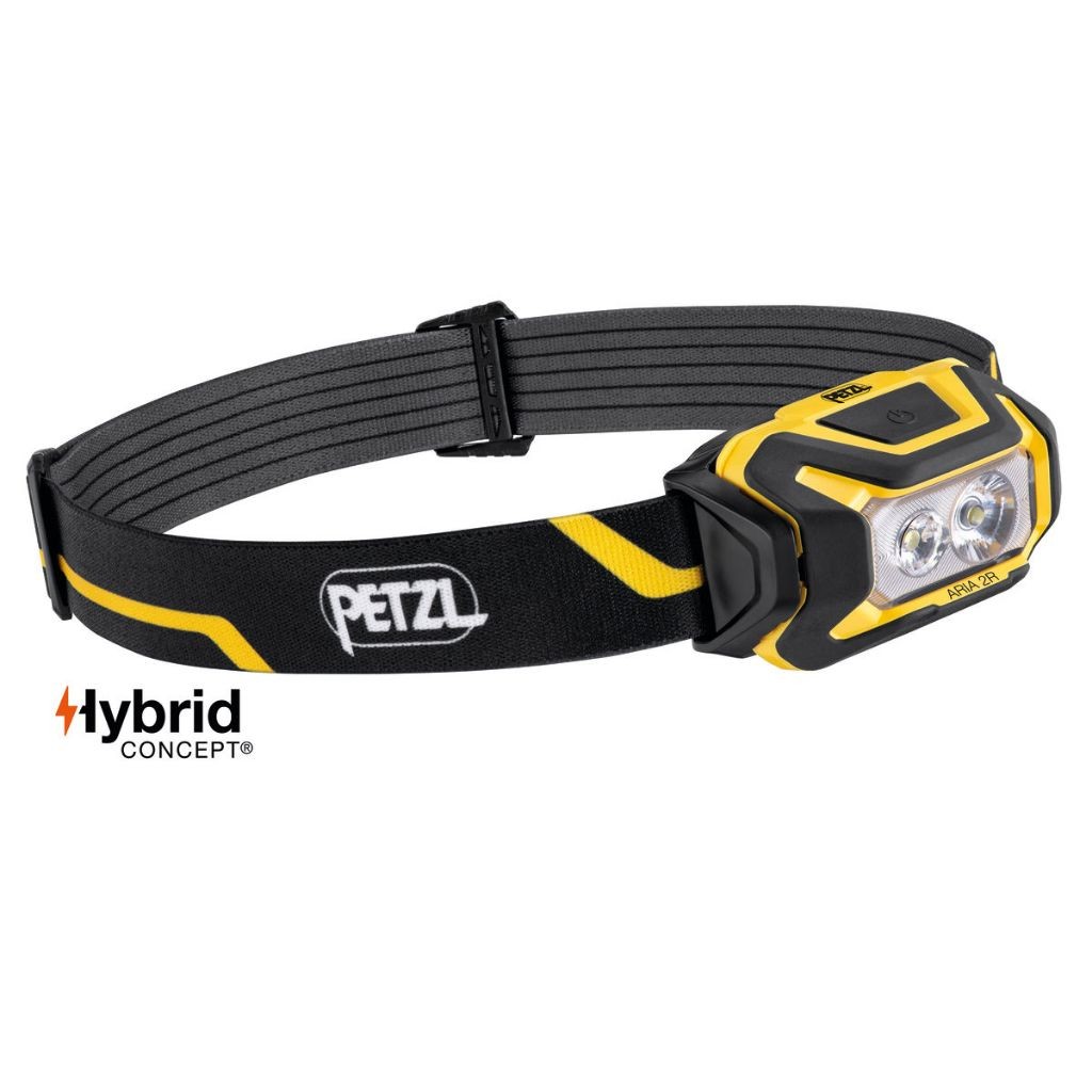 Petzl ไฟฉายคาดหัว รุ่น [ ARIA 2R 600LM ] Headlamp Outdoor เฮดแลมป์ ไฟก่อสร้าง ไฟคาดหัววิศวกร ของแท้ รับประกัน 5 ปี