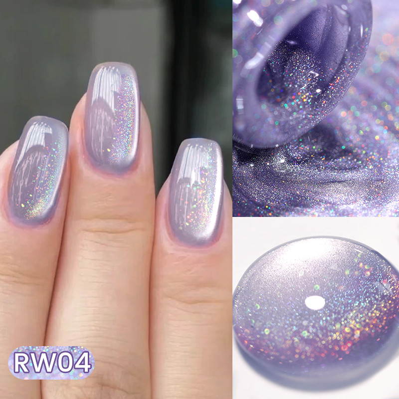 Born PRETTY 10ml Rainbow Water Light Cat Magnetic Gel Shining Like A Fairy Tale Soak Off UV Gel Nail Art Varnish