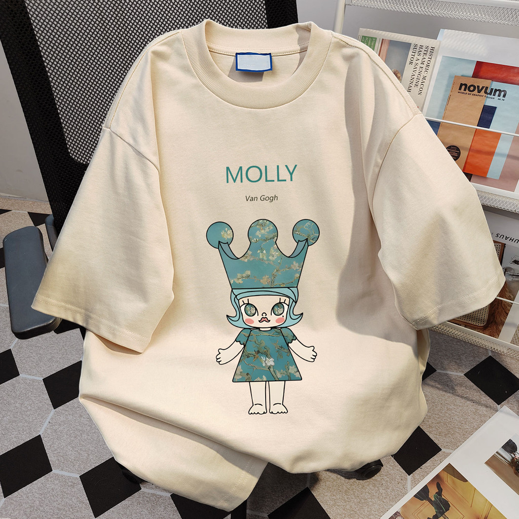 COD✅ (จัดส่งในกรุงเทพฯ) MAO Shop เสื้อยืด caybaby100%Cotton T-shirt โอเวอร์ไซส์ เสื้อยืดลายการ์ตูนน่ารักหลวม #52741