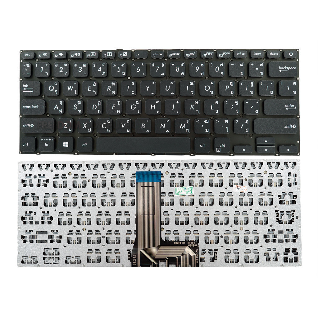 คีย์บอร์ด ASUS Vivobook X412F X412FA X412U X412UB X412UA X412D X412 (สีดำ) KEYBOARD