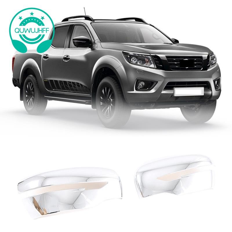 (quwujhff)ฝาครอบกระจกมองหลังรถยนต์ฝาครอบกระจกมองข้างสําหรับ Nissan Navara NP300 2019 2020 2021 2022 