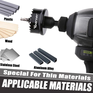14-51 มม.ผนังบาง M42 Bi-Metal Hole Saw ชุด 6.35 มม.Hex Shank สําหรับไม้โลหะสแตนเลสพลาสติก PVC Hole เปิดเครื่องมือ