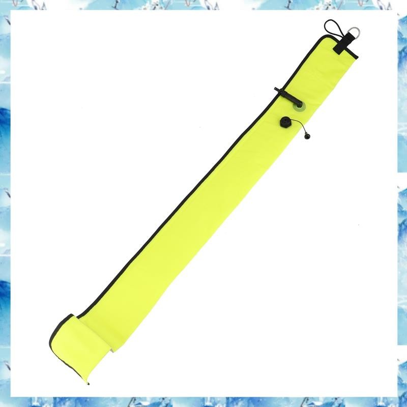[ ] 1m Scuba Diving Marker Buoy SMB สัญญาณหลอดความปลอดภัยการมองเห็นลอยสัญญาณหลอด