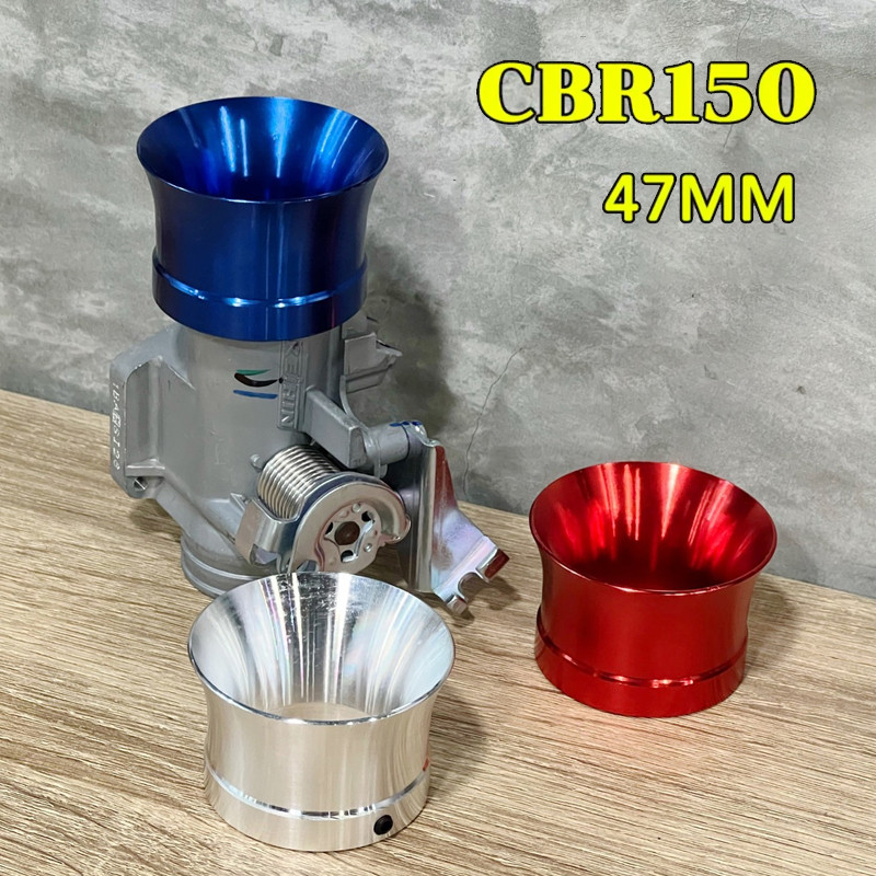 ปากแตรลิ้นCbr150 ทรงโค้ง ใส่สนิทเข้ารูปในตัวลิ้นเดิมCbr150 ผ่านการทดสอบวัดโฟรอากาศ มีให้เลือก3สี สินค้าคุณภาพ