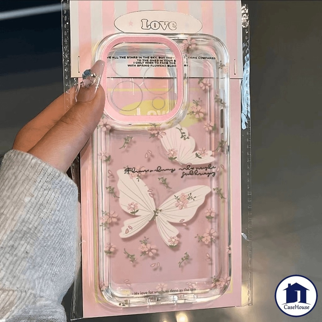 เคสนิ่มใสลายผีเสื้อสด เข้ากันได้กับ Redmi 10C 12 13C 9 10 12C 10A 9A 9C Note 13 12 10 11 9 Pro POCO C55 M3 C65